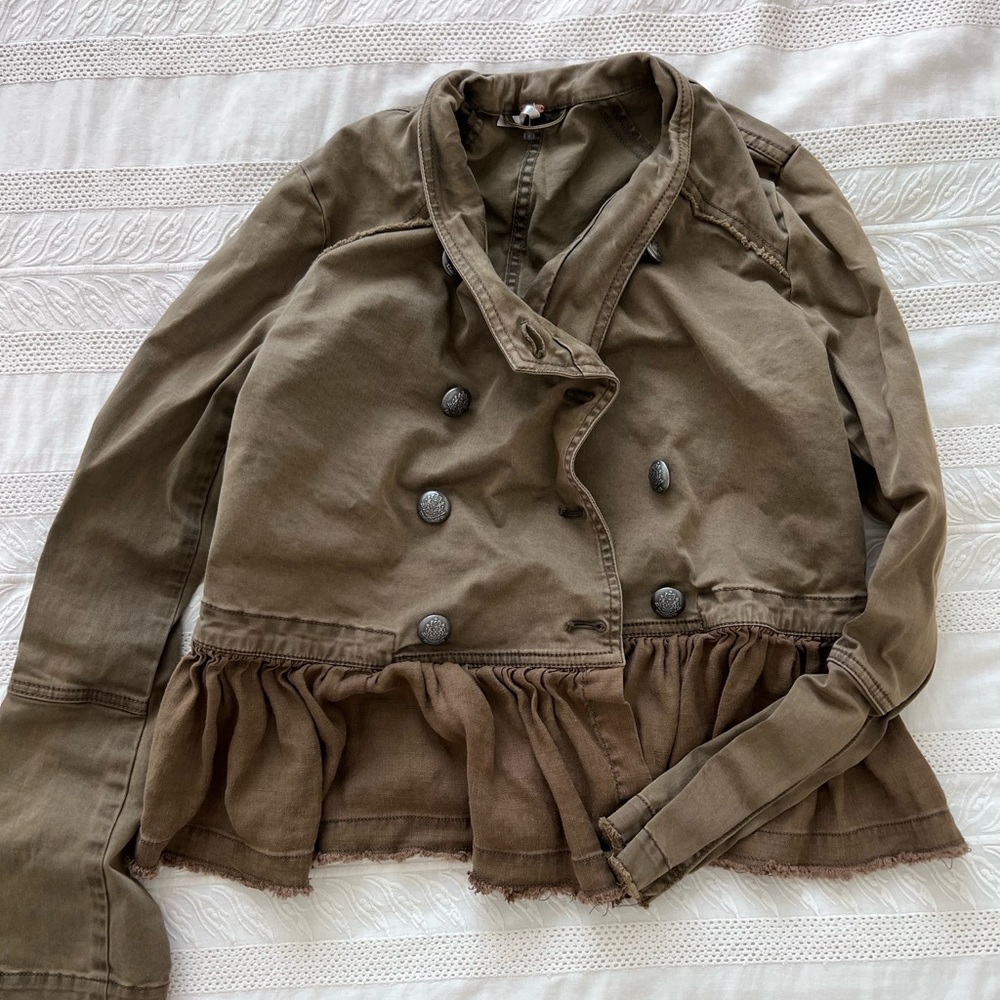 Free People Peplum Utility Jacket